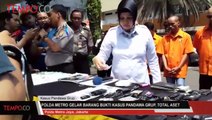 Polda Metro Jaya Gelar Barang Bukti Kasus Pandawa Grup, Total Aset 1,5 Triliun