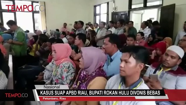Kasus Suap APBD Riau, Bupati Rokan Hulu Divonis Bebas