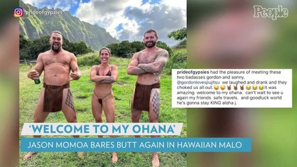 Jason Momoa Bares His Butt Again Wearing Only Hawaiian Malo: 'Welcome to My Ohana'