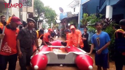 Banjir di Cipinang Melayu Capai 1 Meter
