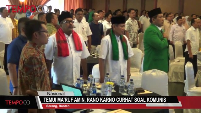 Temui Ma'ruf Amin, Rano Karno Curhat Soal Komunis