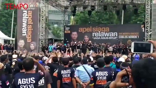 Agus-Sylvi Gelar Apel Siaga, Agus: Relawan Harus Cegah Kecurangan