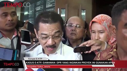 Kasus E-KTP, Gamawan: DPR Yang Inginkan Proyek Ini Gunakan APBN