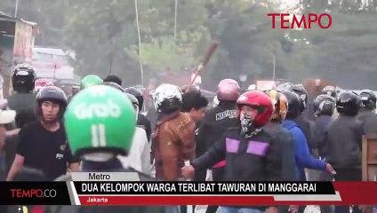 Dua Kelompok Warga Terlibat Tawuran di Manggarai