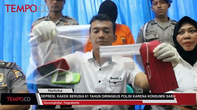 Depresi, Kakek 61 Tahun Diringkus Polisi Karena Konsumsi Sabu