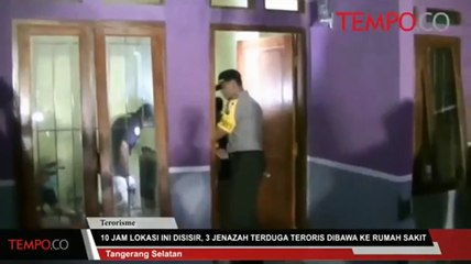 10 Jam Lokasi Ini Disisir, 3 Jenazah Terduga Teroris Dibawa ke Rumah Sakit