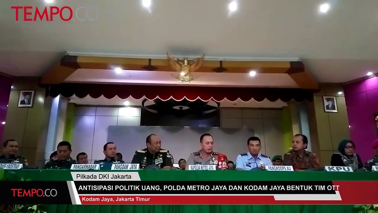 Antisipasi Politik Uang, Polda Metro Jaya Dan Kodam Jaya Bentuk Tim OTT