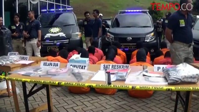 Dalam 15 Hari, Polres Tangerang Selatan Berhasil Tangkap 27 Pelaku Kejahatan