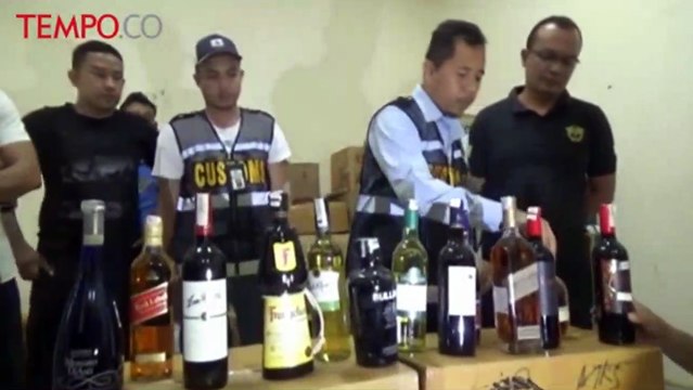 Bea dan Cukai Sita 5 Ribu Botol Miras Impor Ilegal