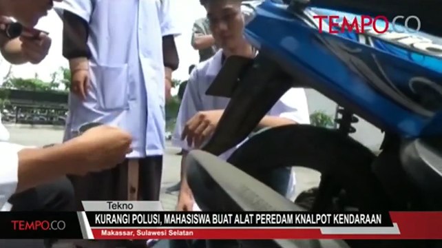 Kurangi Polusi, Mahasiswa Buat Alat Peredam Knalpot Kendaraan