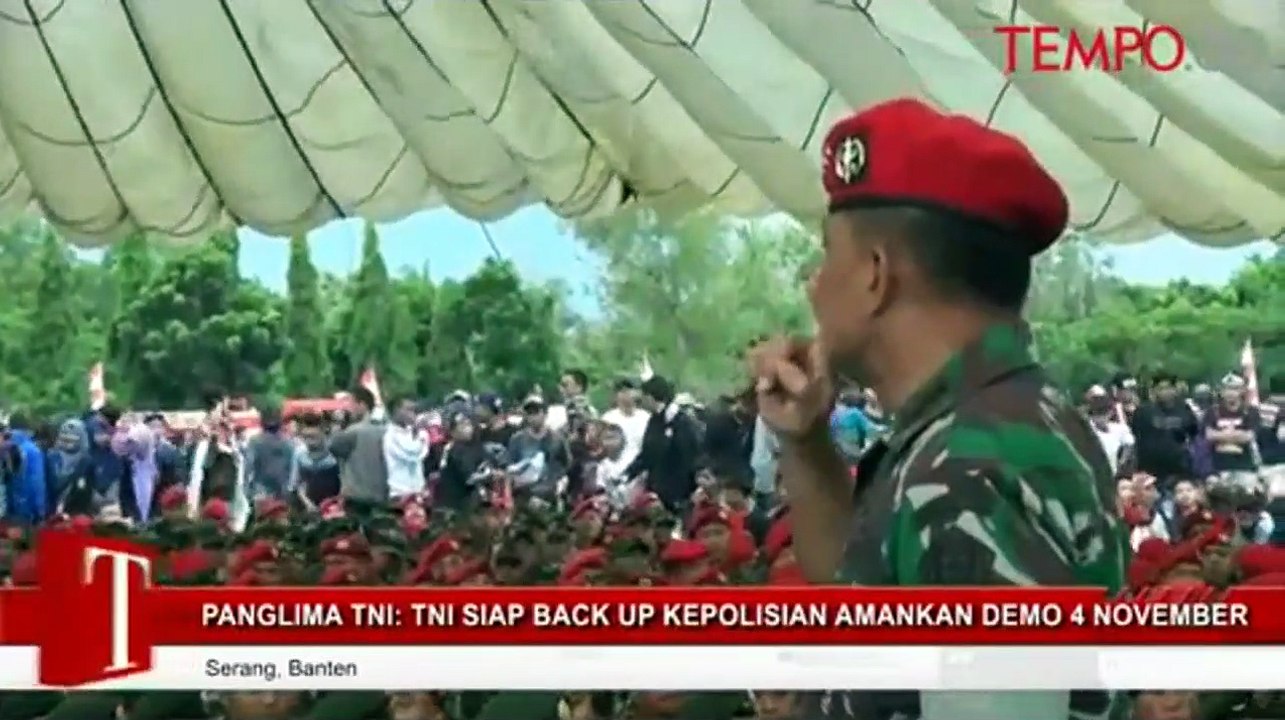 Panglima TNI: TNI Siap Back Up Kepolisian Amank...