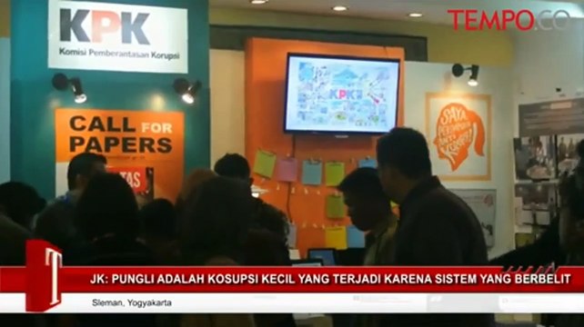 JK: Pungli Adalah Korupsi Kecil Yang Terjadi Karena SIstem Yang Berbelit