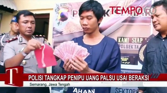 Polisi Tangkap Penipu Uang Palsu Usai Beraksi