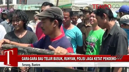 Gara-Gara Bau Telur Busuk, Runyam, Polisi Jaga Ketat Pendemo
