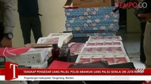 Tangkap Pengedar Uang Palsu, Polisi Amankan Uang Palsu Senilai 200 Juta Rupiah
