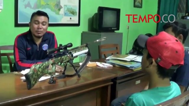 Cuma Menembak Burung Kuntul, Dua Pemuda Ini Diamankan