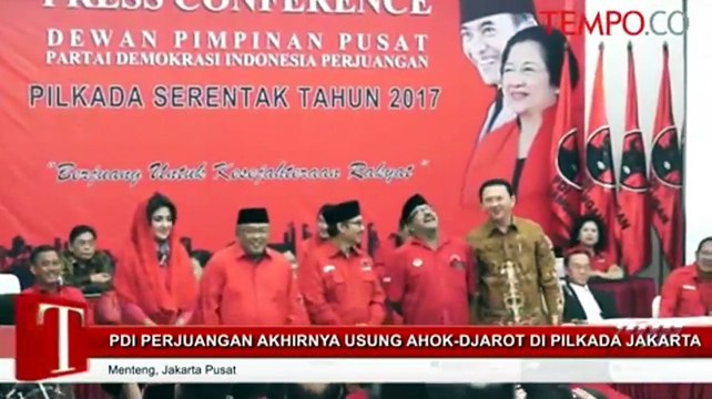 PDI Perjuangan Akhirnya Usung Ahok-Djarot Untuk Pilkada DKI Jakarta