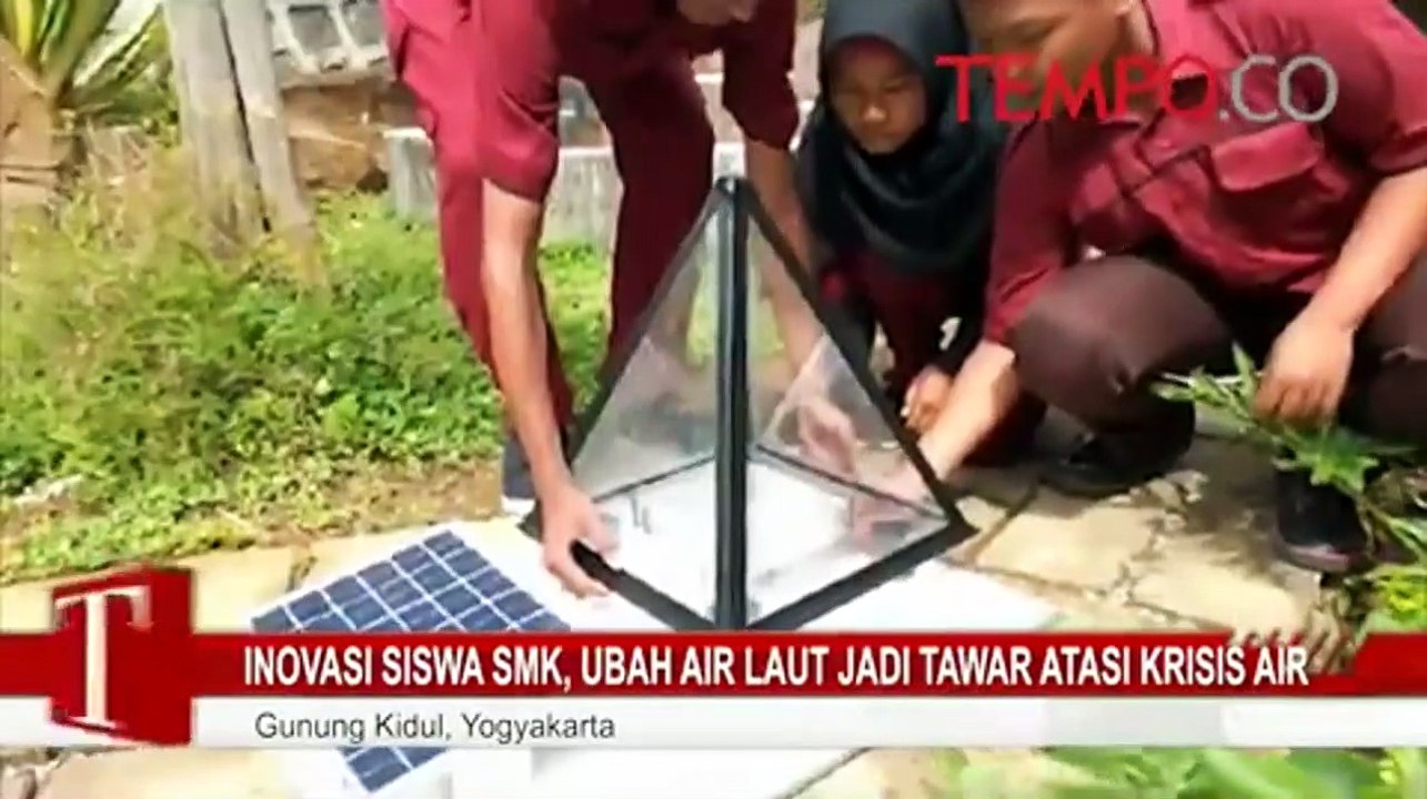 Inovasi Siswa SMK, Ubah Air laut Jadi Tawar Atasi Krisis Air