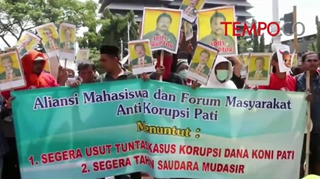 Kasus Korupsi KONI Pati, Ratusan Warga Unjuk Rasa ke Kejati