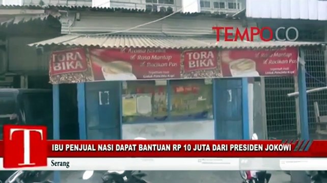 Ibu Penjual Nasi Dapat Bantuan Rp 10 Juta dari Presiden Jokowi