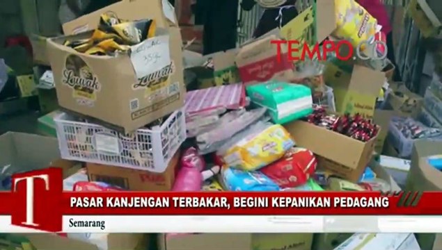 Pasar Kanjengan Terbakar, Begini Kepanikan Pedagang