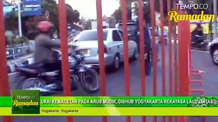 Download Video: Urai Kemacetan Pada Arus Mudik,Dishub Yogyakarta Lakukan Rekayasa Lalu Lintas