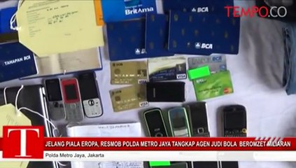 Jelang Piala Eropa, Resmob Polda Metro Jaya Tangkap Agen Judi Bola Beromzet Miliaran