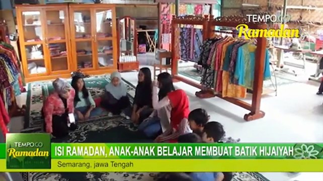 Isi Ramadan, Anak-Anak Belajar Membuat Batik Hijaiyah