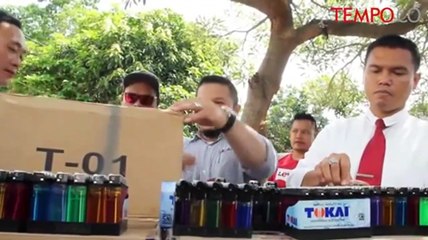 Polda Jateng Musnahkan Ribuan Korek Gas Palsu