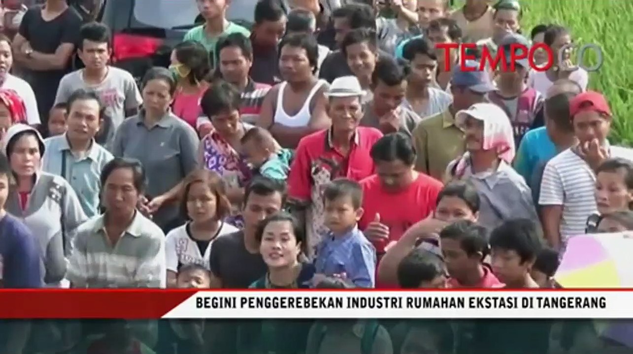 Begini Penggerebekan Industri Rumahan Ekstasi di Tengerang