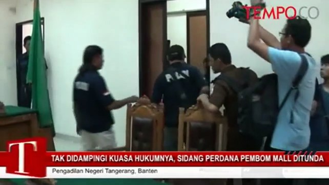 Sidang Perdana Bom Alam Sutera Ditunda, Begini Alasannya