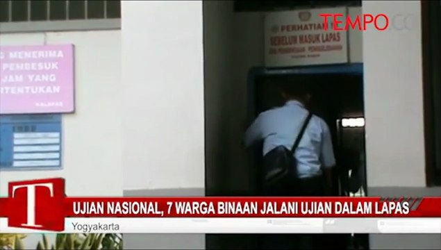 Ujian Nasional, 7 Warga Binaan Jalani Ujian Dalam Lapas