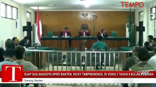 Suap 2 Anggota DPRD, Ricky Tampinongkol Divonis 2,5 Tahun Penjara
