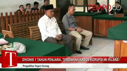 Divonis 1 Tahun, Terdakwa Kasus Korupsi Ini Rileks