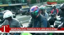 Hindari Razia Polisi, Pengendara Pilih Lawan Arus di Busway