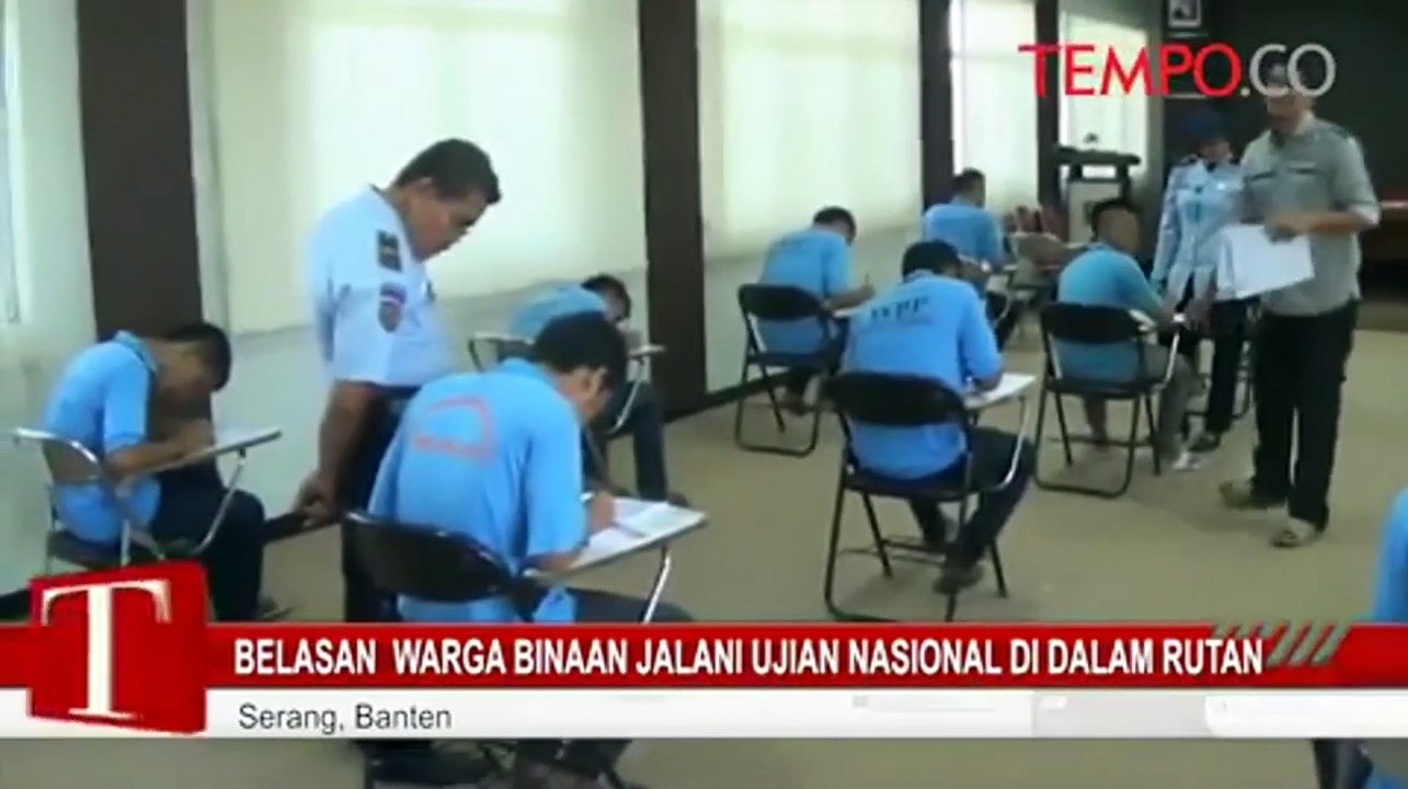 Belasan  Warga Binaan Jalani Ujian Nasional di Dalam Rutan