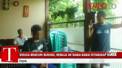 Diduga Mencuri Burung, Remaja Ini Ramai-Ramai Ditangkap Warga