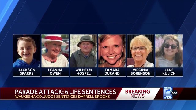 Judge sentences Darrell Brooks to six consecutive life sentences
