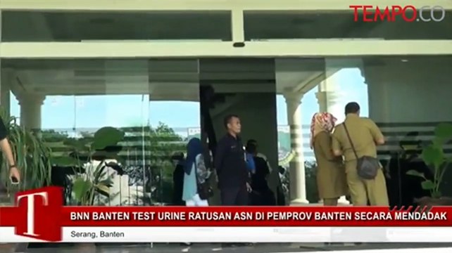 Mendadak, BNN Banten Adakan Tes Urin Ratusan ASN Pemprov Banten