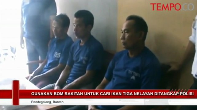 Gunakan Bom Rakitan untuk Cari Ikan, 3 Nelayan Ditangkap