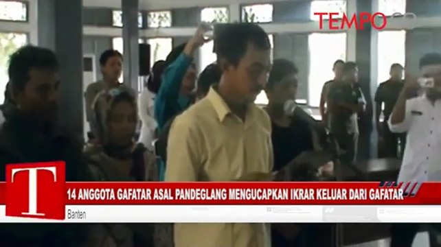 14 Anggota Gafatar Pandeglang Mengucapkan Ikrar Keluar dari Gafatar