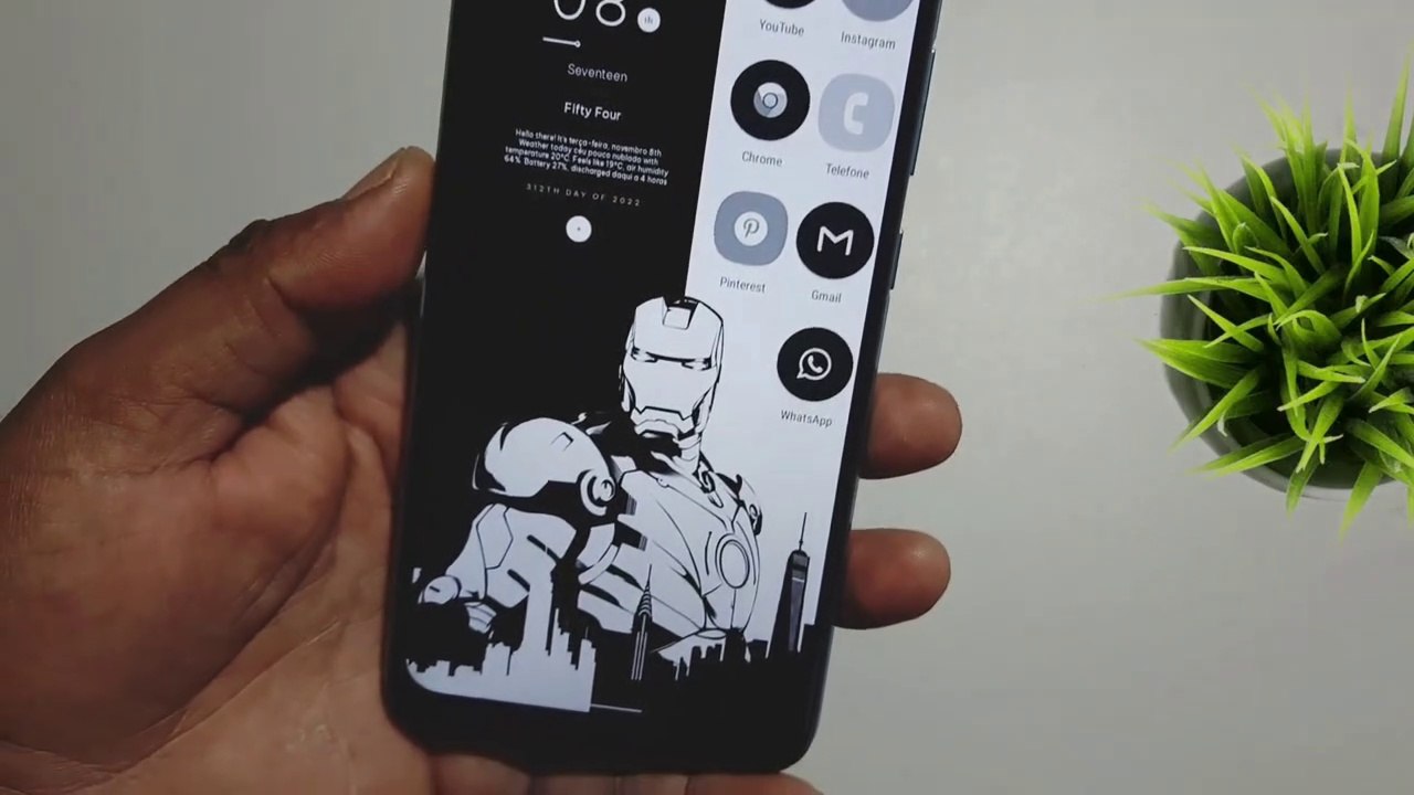 Nova Launcher setup Iron Man! HOMESCREEN top Kwgt.