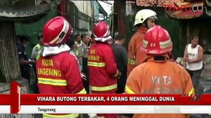 Vihara Butong Terbakar, 4 Orang Meninggal Dunia