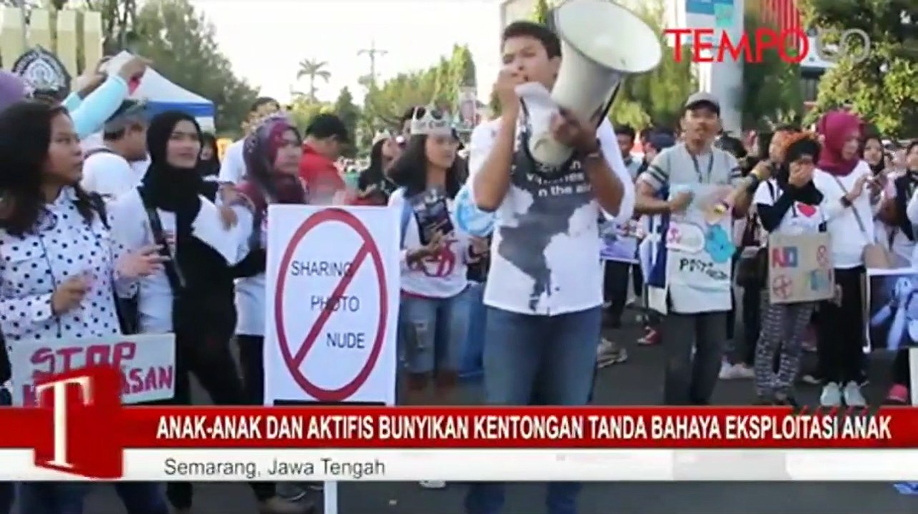 Anak-anak dan Aktifis Bunyikan Kentongan Tanda Bahaya Eksploitasi Anak