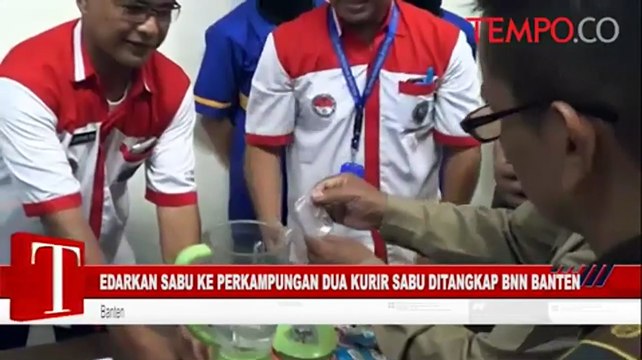 Edarkan Sabu ke Perkampungan, Dua Kurir Ditangkap BNN Banten