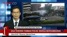 Rekaman CCTV: Dua Teroris Tembak Polisi, Warga Berhamburan