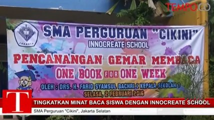Tingkatkan Minat Baca Siswa dengan Innocreate School