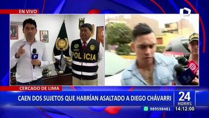 Cercado de Lima: capturan a delincuentes que habrían robado a Diego Chávarri