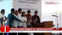 Presiden Jokowi Resmikan Tol Surabaya-Mojokerto