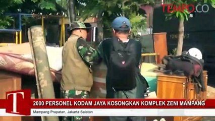 2.000 Personel Kodam Jaya Kosongkan Kompleks Zeni Mampang